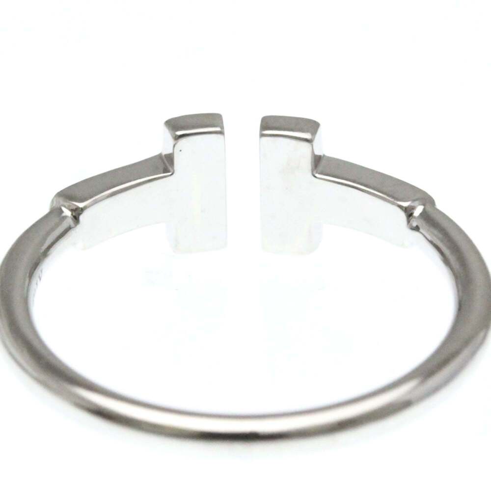 Tiffany T-wire Diamond Ring White Gold (18K) Fashion Diamond Band Ring Silver - Picture 7 of 9